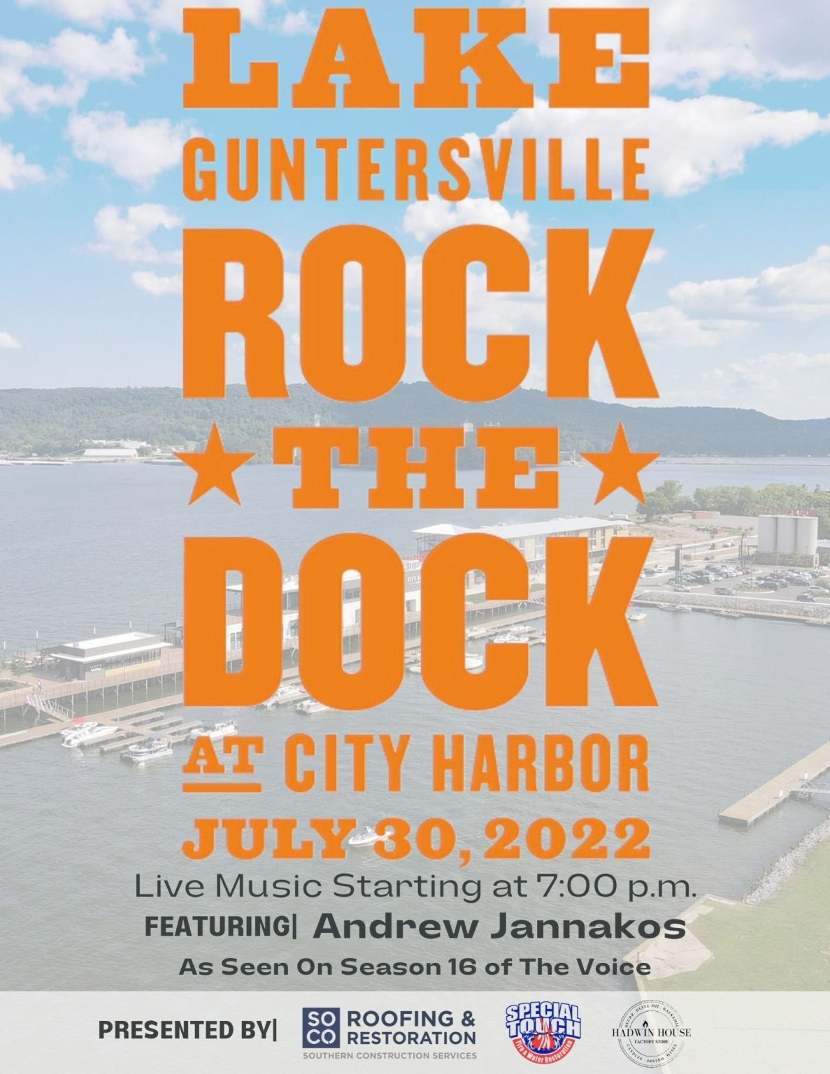Rock the Dock at City Harbor Lake Guntersville Chamber