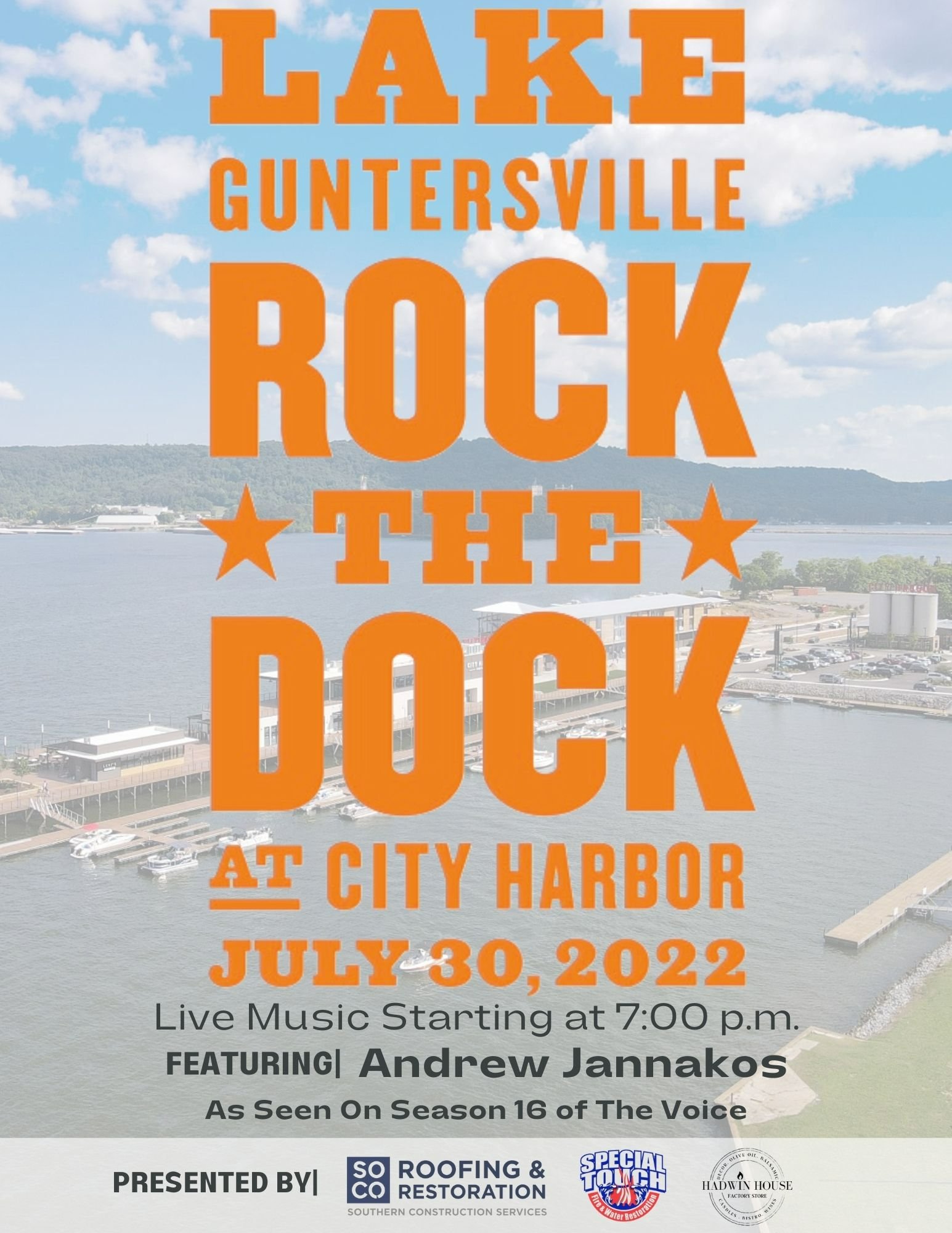 Rock the Dock at City Harbor Lake Guntersville Chamber